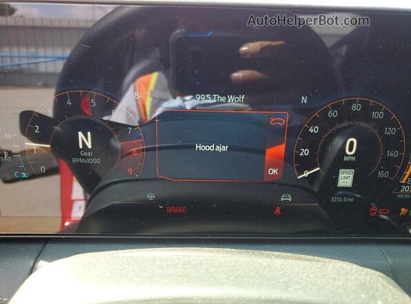 1FA6P8CF1S5412623 2025 FORD MUSTANG Red Instrument cluster view