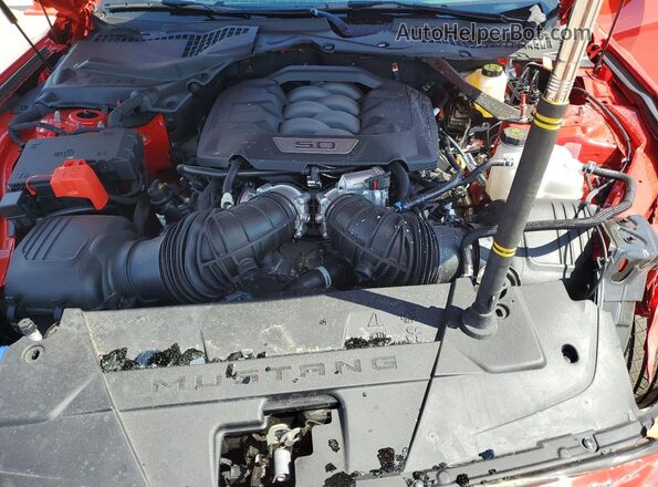 1FA6P8CF1S5412623 2025 FORD MUSTANG Red Rear interior view