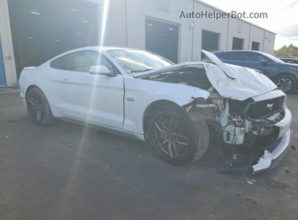 1FA6P8CF2H5208633 2017 FORD MUSTANG White Delantero derecho