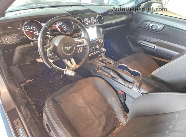 1FA6P8CF2L5129567 2020 FORD MUSTANG Синий Вид панели приборов