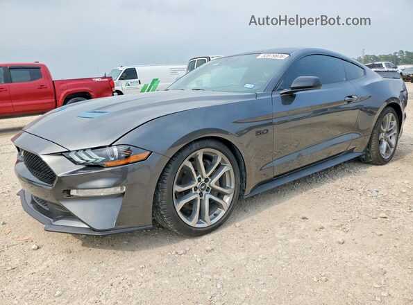 1FA6P8CF2L5158499 2020 FORD MUSTANG Gray Przód lewy