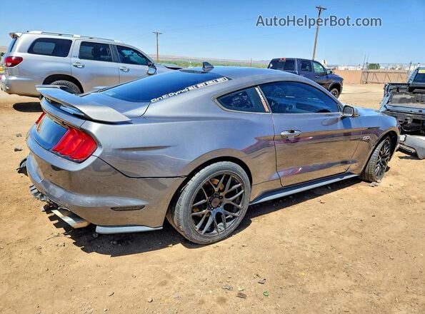 1FA6P8CF2M5107957 2021 FORD MUSTANG Gray Tył prawy