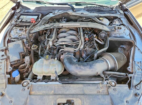 1FA6P8CF2M5107957 2021 FORD MUSTANG Gray Widok wnętrza z tyłu