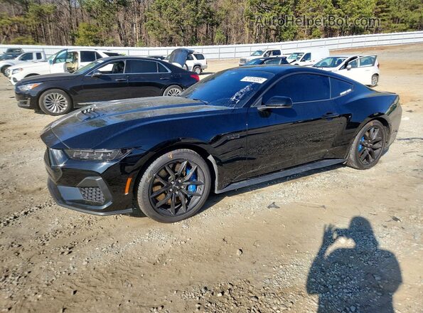 1FA6P8CF2R5430283 2024 FORD MUSTANG Black Przód lewy