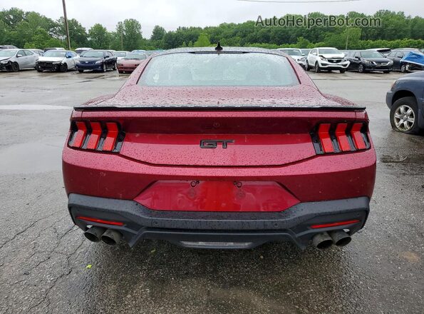 1FA6P8CF2S5406104 2025 FORD MUSTANG Красный Вид салона спереди