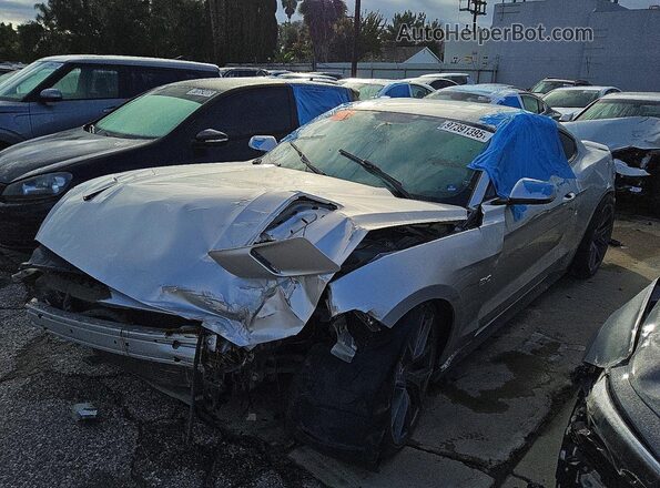 1FA6P8CF3G5237850 2016 FORD MUSTANG Silver Przód lewy