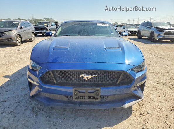 1FA6P8CF3N5121643 2022 FORD MUSTANG Blue Вид спереду