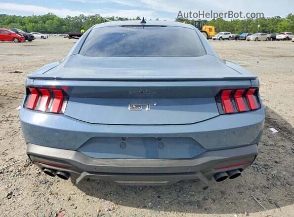 1FA6P8CF3R5433337 2024 FORD MUSTANG Синий Вид сзади