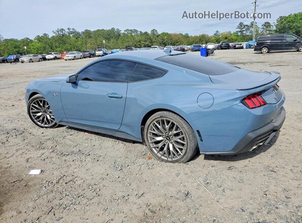 1FA6P8CF3R5433337 2024 FORD MUSTANG Синий Задняя левая четверть