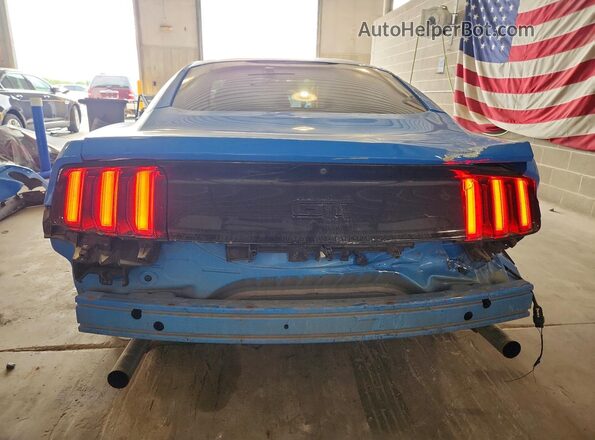 1FA6P8CF4H5330331 2017 FORD MUSTANG Blue Հետևի տեսք