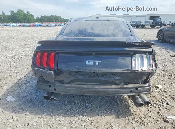 1FA6P8CF4K5204073 2019 FORD MUSTANG Черный Вид сзади