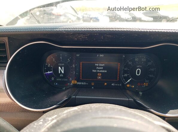 1FA6P8CF4L5142062 2020 FORD MUSTANG Угольный Вид щитка приборов