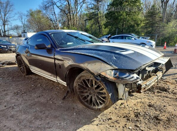 1FA6P8CF4L5142062 2020 FORD MUSTANG Угольный Передняя правая четверть