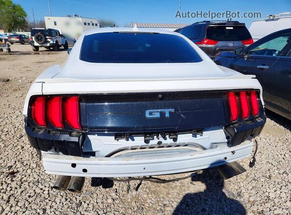 1FA6P8CF4M5144976 2021 FORD MUSTANG Белый Вид сзади