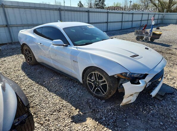 1FA6P8CF4M5144976 2021 FORD MUSTANG Белый Передняя правая четверть