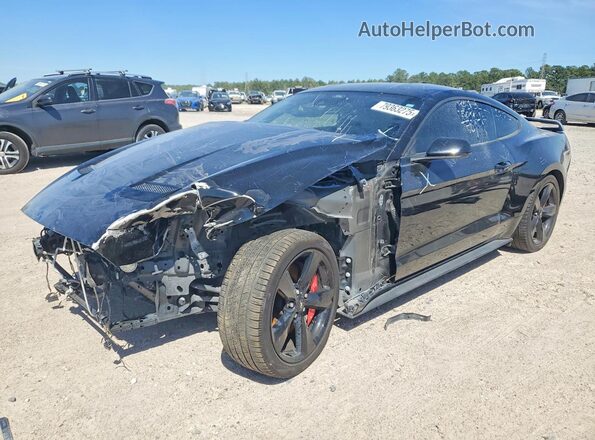 1FA6P8CF4N5149287 2022 FORD MUSTANG Черный Передняя левая четверть