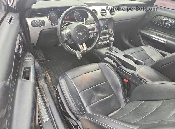 1FA6P8CF5H5258085 2017 FORD MUSTANG Black Widok deski rozdzielczej