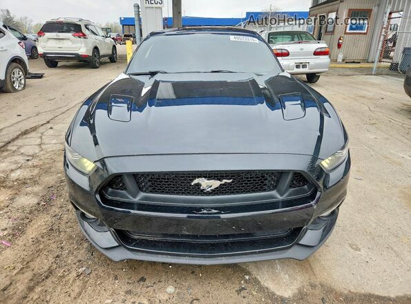 1FA6P8CF5H5258085 2017 FORD MUSTANG Black Widok z przodu