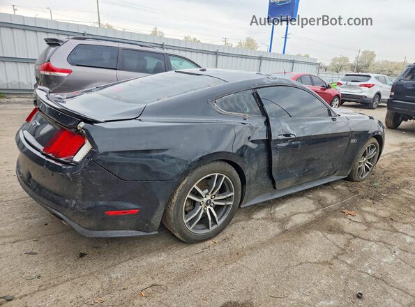 1FA6P8CF5H5258085 2017 FORD MUSTANG Black Tył prawy