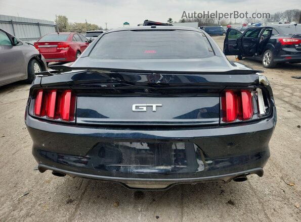 1FA6P8CF5H5258085 2017 FORD MUSTANG Black Widok z tyłu