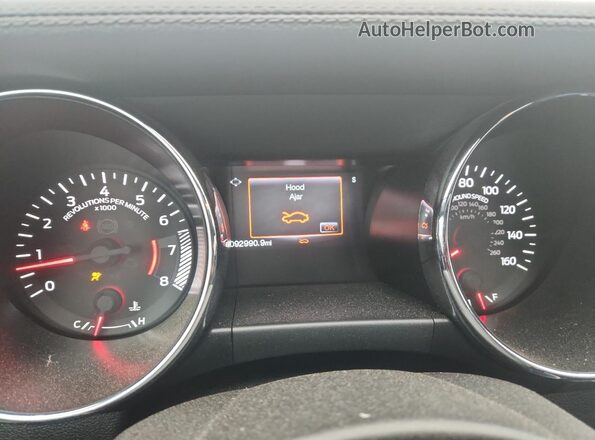 1FA6P8CF5H5276294 2017 FORD MUSTANG Blue Widok zestawu wskaźników