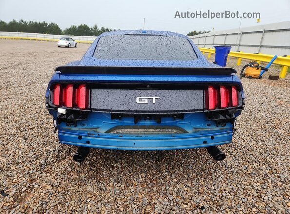 1FA6P8CF5H5276294 2017 FORD MUSTANG Blue Widok z tyłu