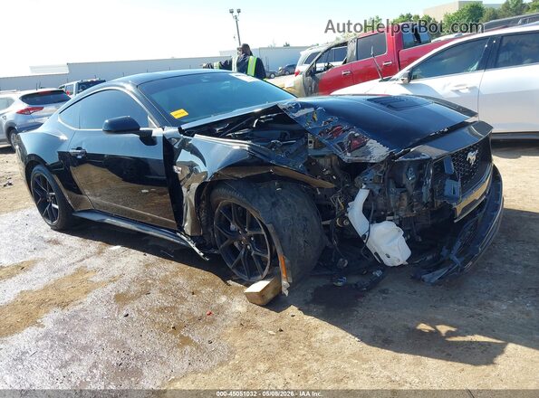 1FA6P8CF5R5409380 2024 FORD MUSTANG Черный Вид задней части салона