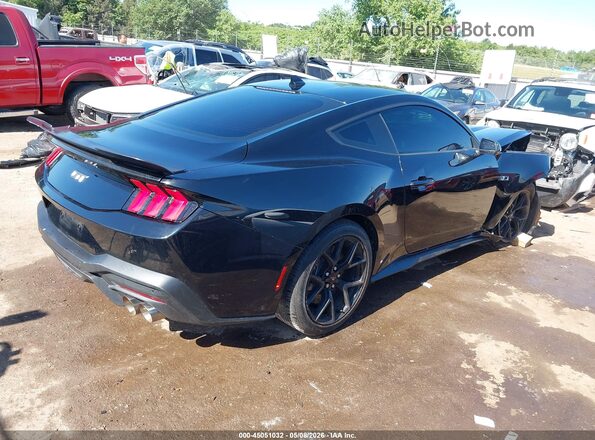 1FA6P8CF5R5409380 2024 FORD MUSTANG Черный Задняя правая четверть