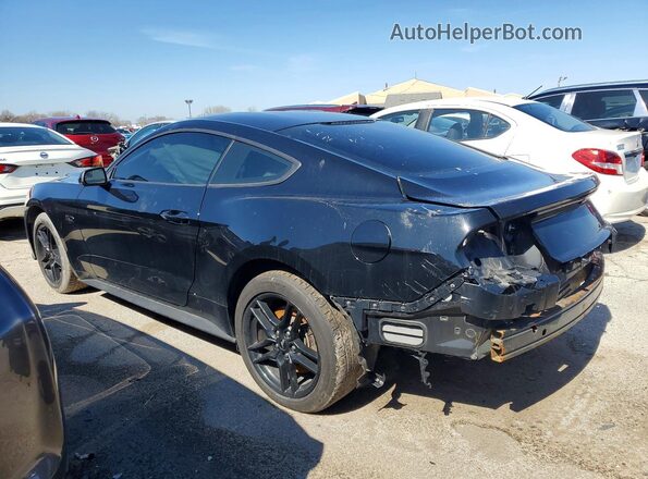 1FA6P8CF6J5159183 2018 FORD MUSTANG Черный Задняя левая четверть