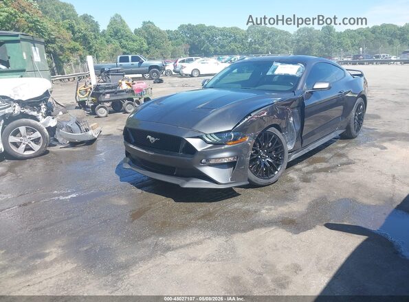 1FA6P8CF6K5111510 2019 FORD MUSTANG Серый Передняя левая четверть