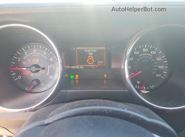 1FA6P8CF7H5322000 2017 FORD MUSTANG Черный Вид щитка приборов