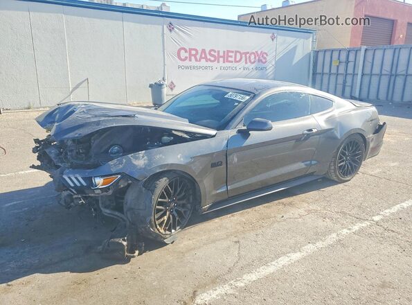 1FA6P8CF7H5322000 2017 FORD MUSTANG Черный Передняя левая четверть