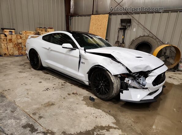 1FA6P8CF7J5113491 2018 FORD MUSTANG White Przód prawy