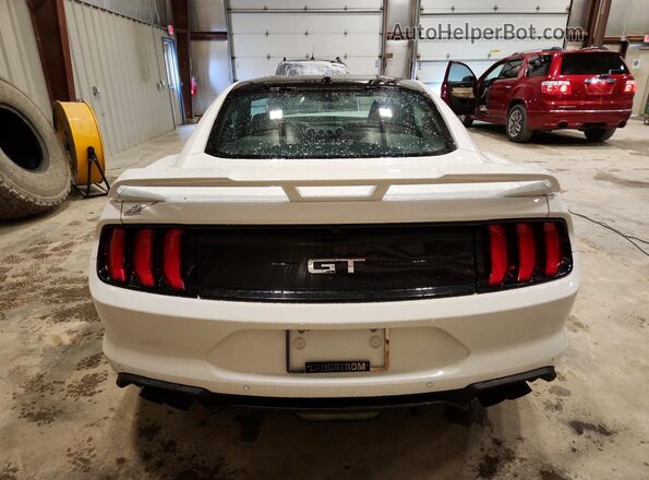 1FA6P8CF7J5113491 2018 FORD MUSTANG White Widok z tyłu
