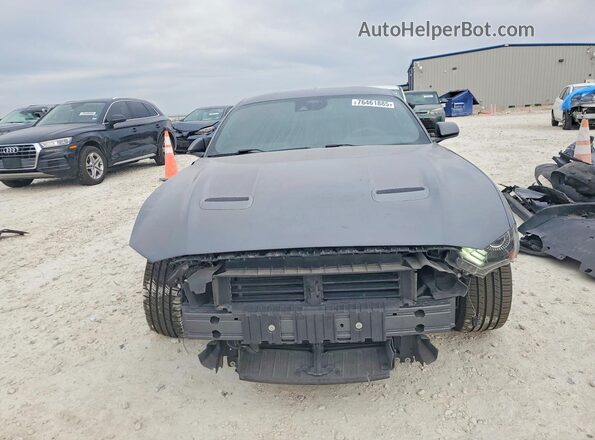 1FA6P8CF7M5146737 2021 FORD MUSTANG Серый Вид спереди