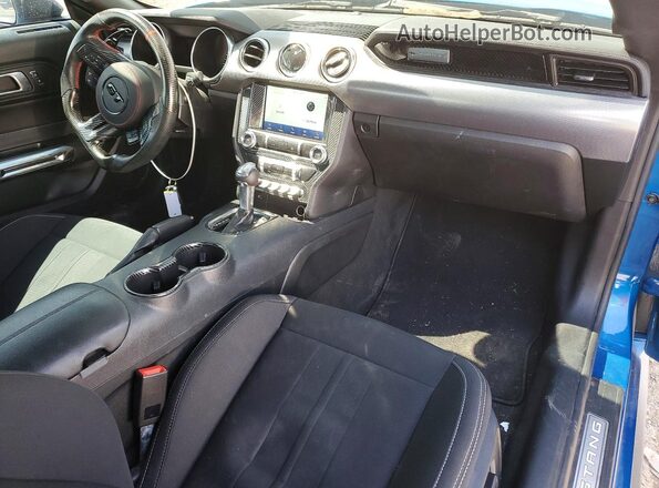 1FA6P8CF7M5151890 2021 FORD MUSTANG Blue Vista del salpicadero