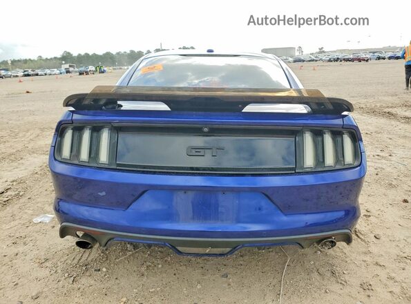 1FA6P8CF8G5306578 2016 FORD MUSTANG Синий Вид сзади