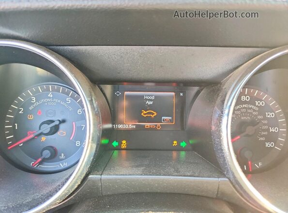 1FA6P8CF8H5263443 2017 FORD MUSTANG Black Вид щитка приладів