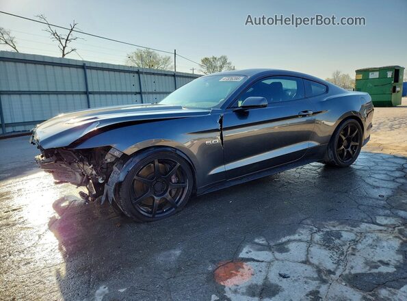 1FA6P8CF8H5263443 2017 FORD MUSTANG Black Передня ліва чверть