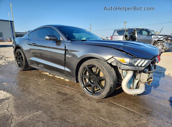 1FA6P8CF8H5263443 2017 FORD MUSTANG Black Передня права чверть