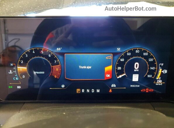 1FA6P8CF8R5400799 2024 FORD MUSTANG Черный Вид щитка приборов