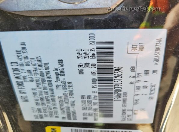 1FA6P8CF9J5126596 2018 FORD MUSTANG Black Engine compartment view