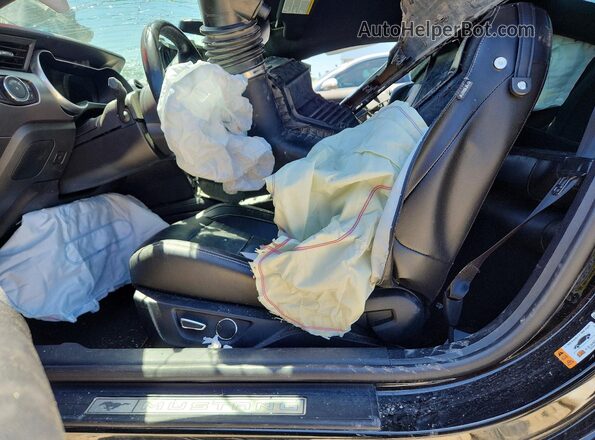 1FA6P8CF9J5126596 2018 FORD MUSTANG Black Front interior view
