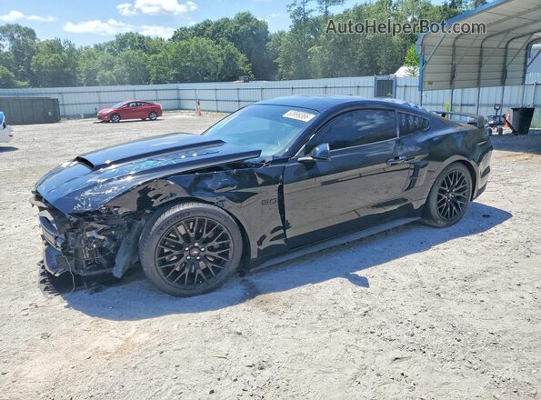 1FA6P8CF9K5166226 2019 FORD MUSTANG Black Передня ліва чверть