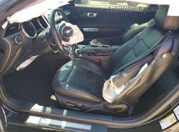 1FA6P8CF9K5166226 2019 FORD MUSTANG Black Вид салону спереду