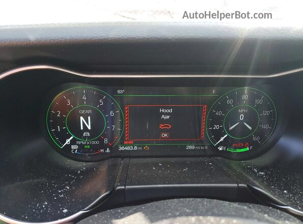 1FA6P8CF9K5200567 2019 FORD MUSTANG Зеленый Вид щитка приборов