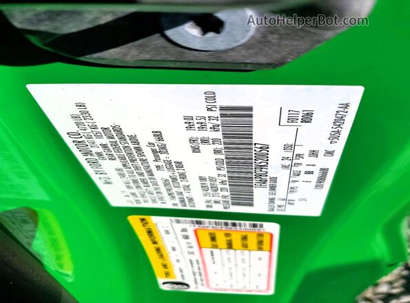1FA6P8CF9K5200567 2019 FORD MUSTANG Зеленый Вид подкапотного пространства