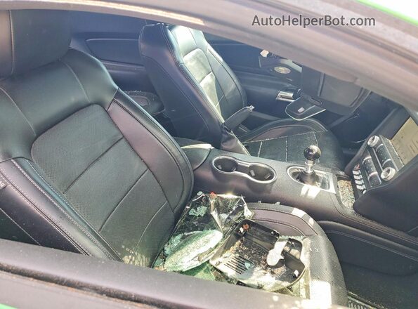 1FA6P8CF9K5200567 2019 FORD MUSTANG Зеленый Вид задних сидений