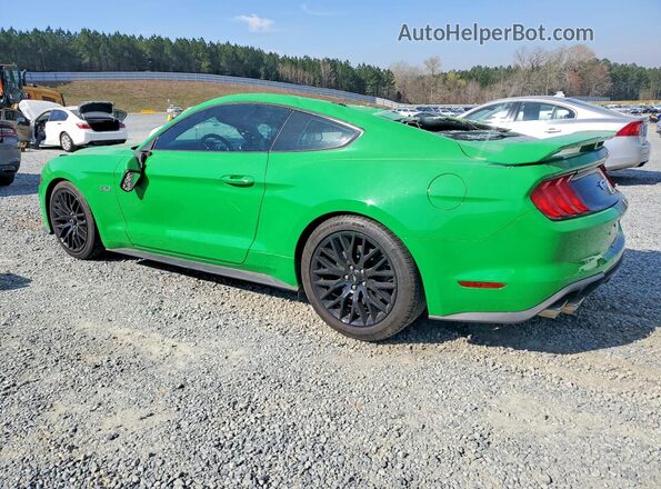 1FA6P8CF9K5200567 2019 FORD MUSTANG Зеленый Задняя левая четверть