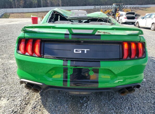 1FA6P8CF9K5200567 2019 FORD MUSTANG Зеленый Вид сзади